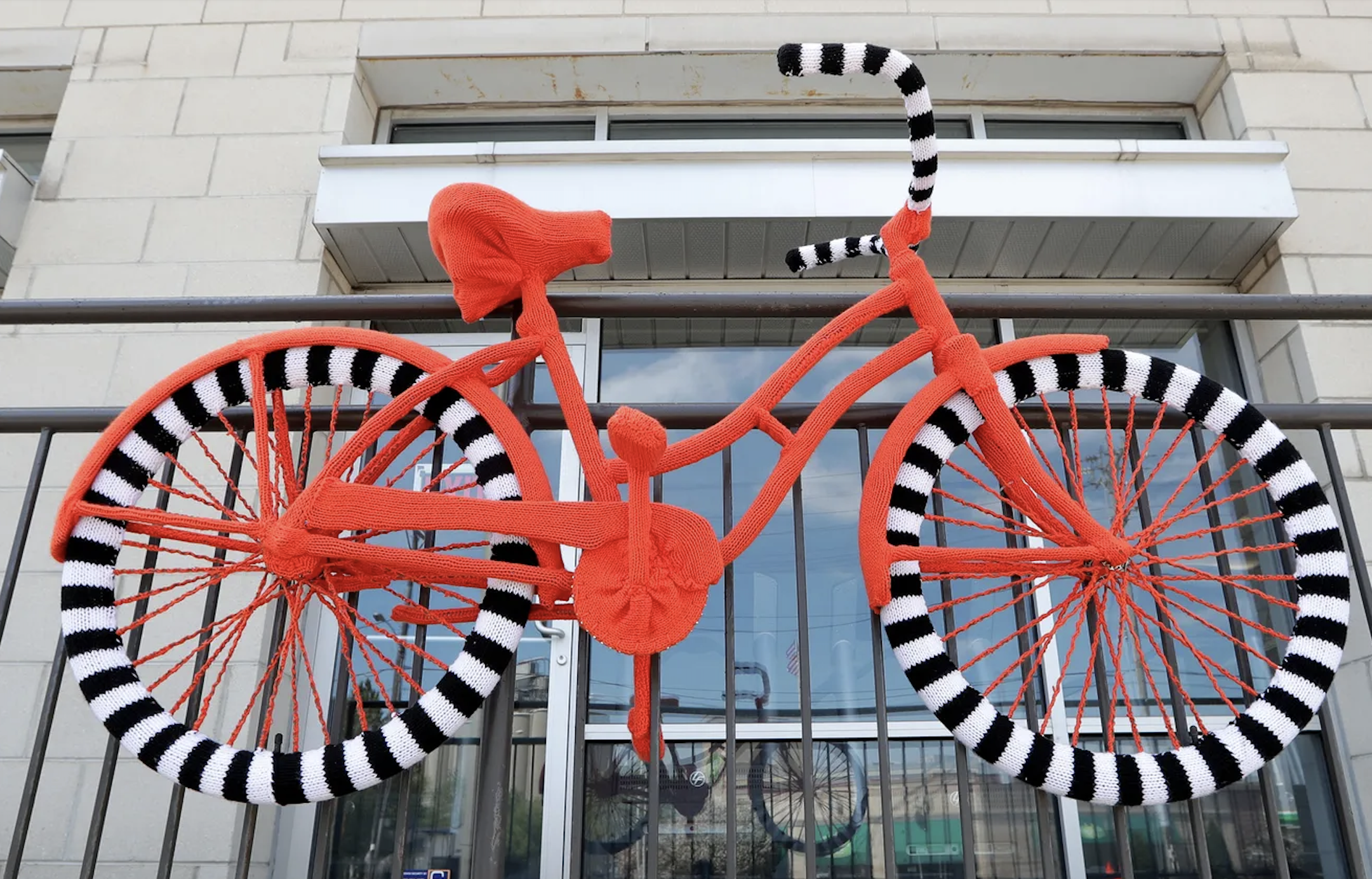 Knit-ical Mass: A Yarn-Bomb Bike Installation